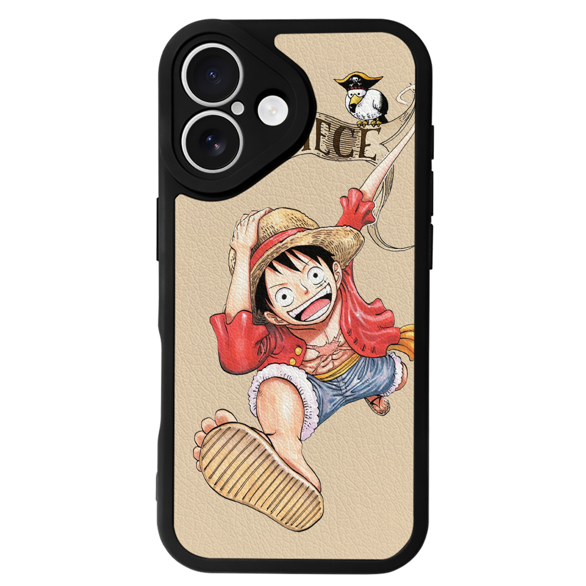 （画像用） ワンピース ONE PIECE 【iPhone 16シリーズ対応】シリコンスマホケース（レザー調） 材質：シリコン
